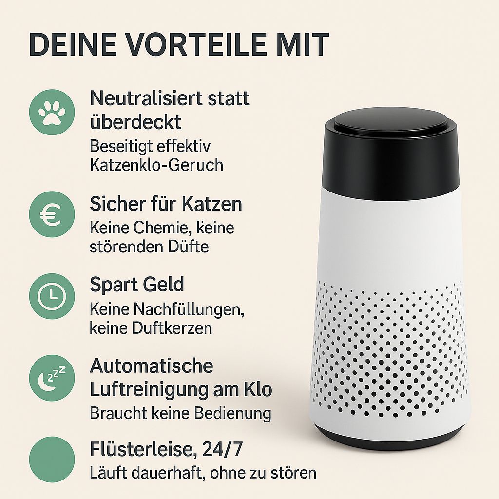 Fellfrisch Luftreiniger - gegen Katzen-Geruch